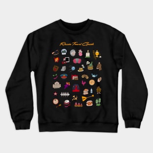 Russia Travel Guide Icons Crewneck Sweatshirt